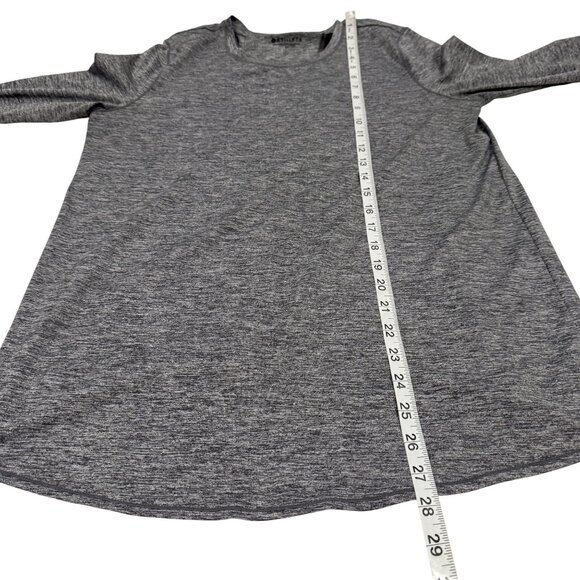 Athleta Sunlover Heathered Gray UPF Tulip Back Top Size ST (Tall) - Picture 7 of 7